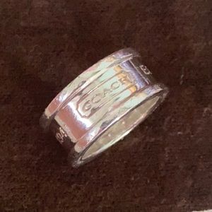 Coach sterling silver ring